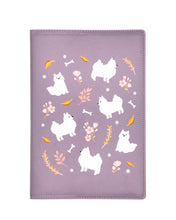 Load image into Gallery viewer, Japanese Spitz / Samoyed &amp; Cherry Blossom Notebook