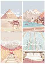 Load image into Gallery viewer, Bujo Wanderlust Monthly Cover Sticker Pack of 12